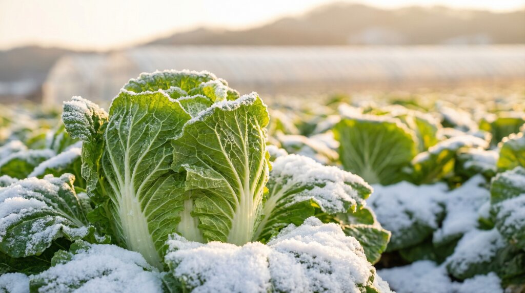 해남 겨울배추 재배밭